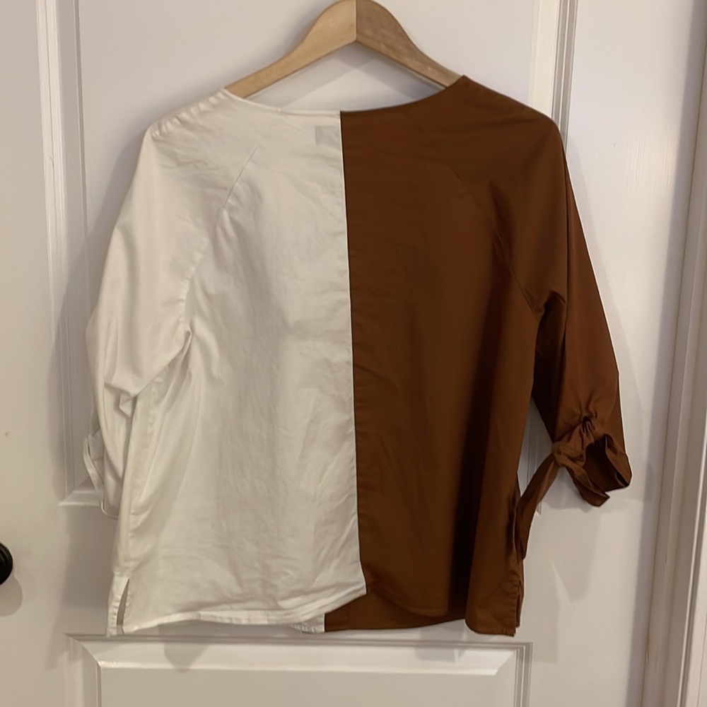 Colorblock Eloquii blouse 16 - Picture 4 of 5